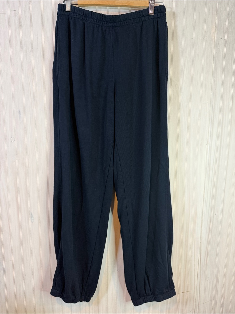 PERFECTWHITETEE DRIFTER SWEATPANT NAVY WIDE LEG JOGGER MEDIUM